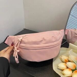 Pink fannypack slingbag bag